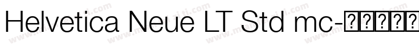 Helvetica Neue LT Std mc字体转换